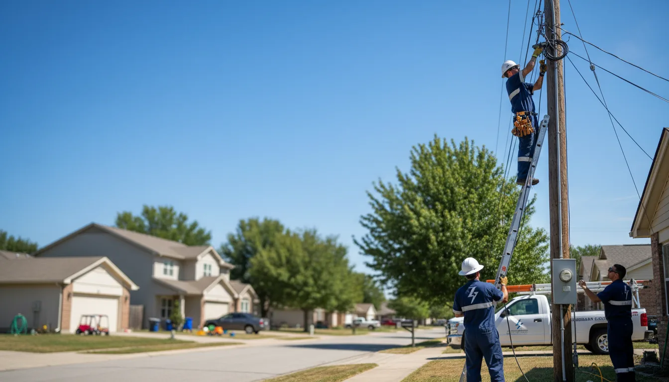 Residential electrician providing installation services in Holabird, SD